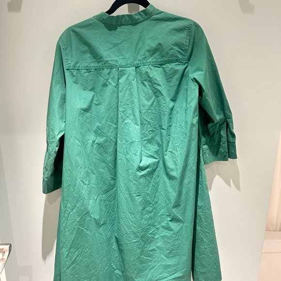 COS SHIRT DRESS WITH LARGE POCKET Green - Picture 3 of 4